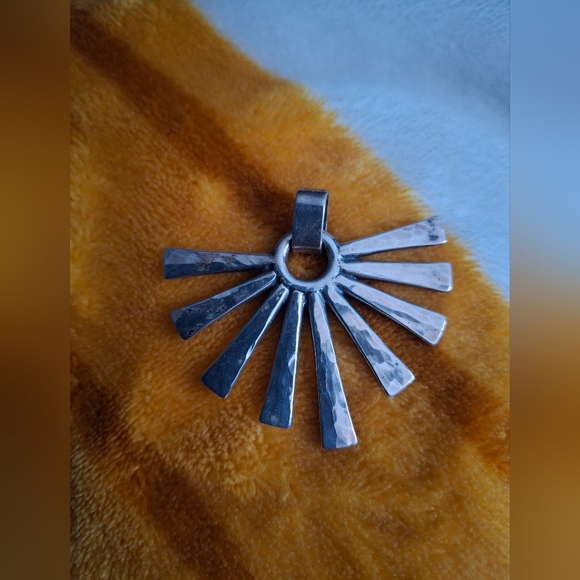 JAMES AVERY Silver Sunburst Pendant